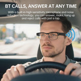 Smart Bluetooth Glasses with HD Camera –1080P Video Recording, AI Voice, Chatgpt, Open-Ear Audio, Music,Call, ANC Mic,Fashion Smart Sunglasses with Outdoor UV Protection,Wifi,Translation for Men Women